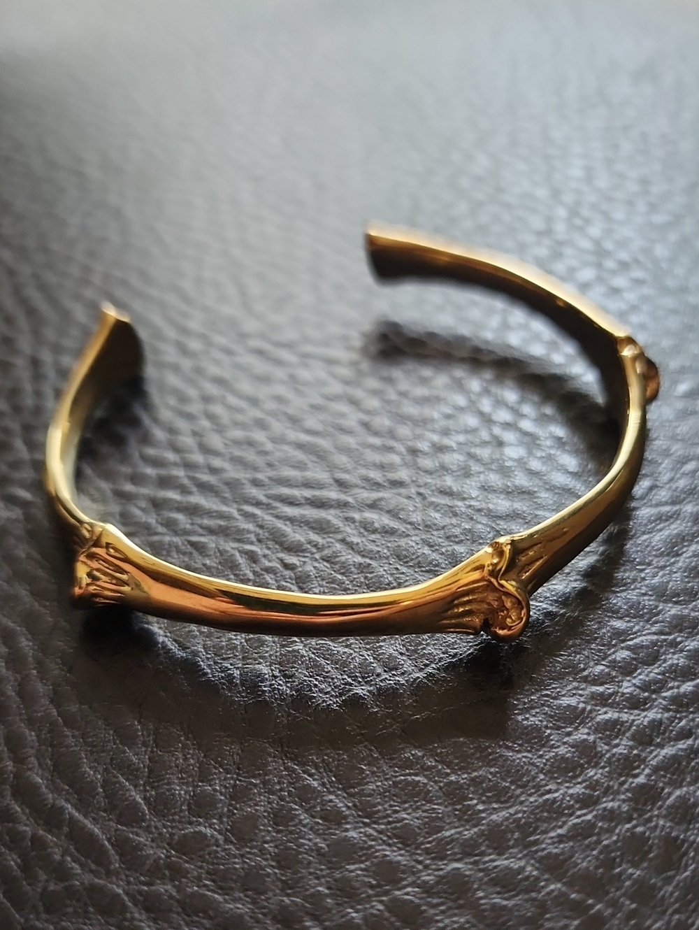 Gold Tone Open Cuff Bracelet